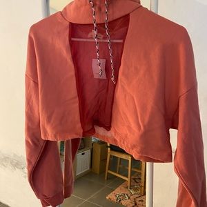 Brand new with tags , UO Pink Mesh Hoodie M